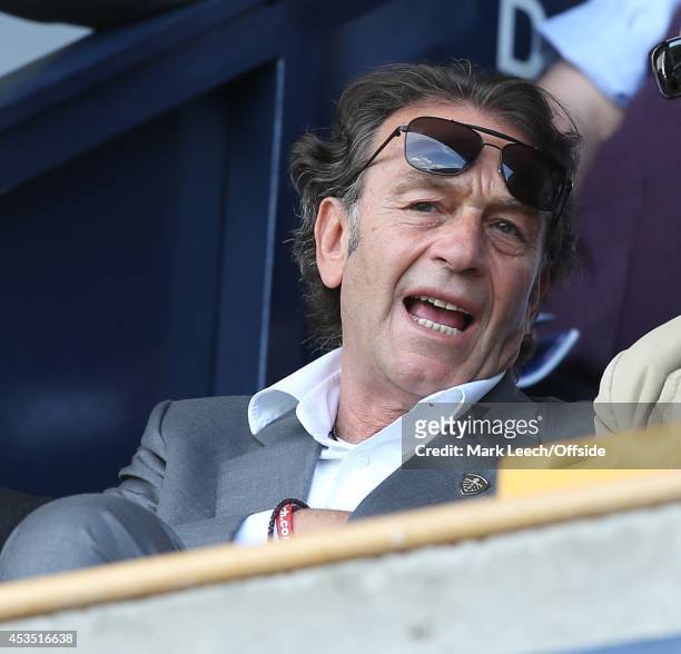 Leeds owner Massimo Cellino during the Sky Bet Championship match between Millwall and Leeds United at The Den on August 9, 2014 in London, England.