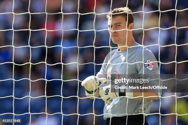 Preston goalkeeper Jamie Jones looks on during the Sky Bet League One match between Preston North End and Notts County at Deepdale on August 9, 2014...