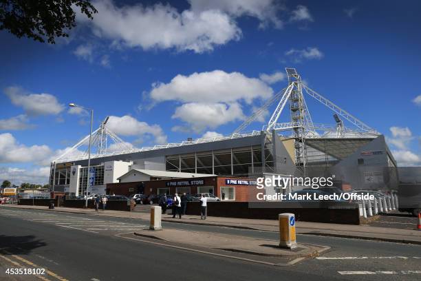 General view of the stadium prior to the Sky Bet League One match between Preston North End and Notts County at Deepdale on August 9, 2014 in...