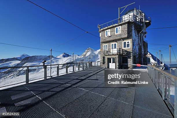 sphinx-observatorium meteorological research stati - jungfraujoch stockfoto's en -beelden