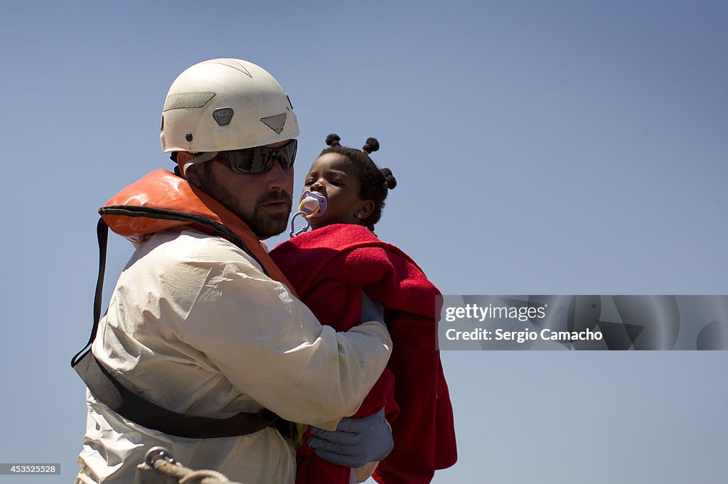 Immigrants Arrive At Tarifa Port