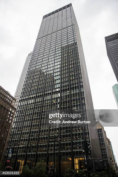 Morgan Chase's corporate headquarters are seen on August 12, 2014 in New York City. U.S. Banks announced second quarter profits of more than $40...