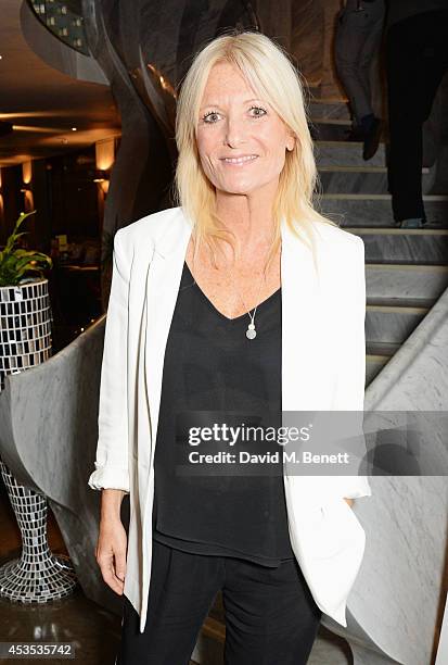 Gaby Roslin attends an after party celebrating the press night performance of "Celia Imrie: Laughing Matters" at the St James Theatre on August 12,...