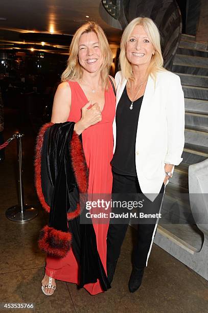 Janie Dee and Gaby Roslin attend an after party celebrating the press night performance of "Celia Imrie: Laughing Matters" at the St James Theatre on...