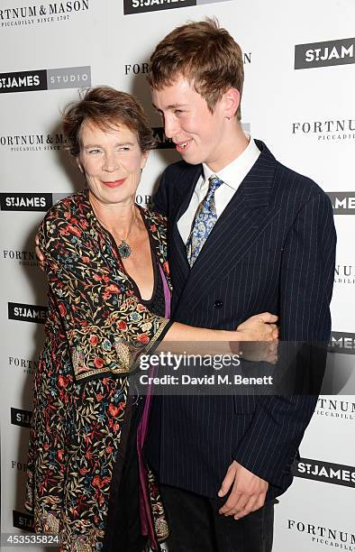 Celia Imrie and son Angus attend an after party celebrating the press night performance of "Celia Imrie: Laughing Matters" at the St James Theatre on...