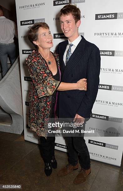 Celia Imrie and son Angus attend an after party celebrating the press night performance of "Celia Imrie: Laughing Matters" at the St James Theatre on...