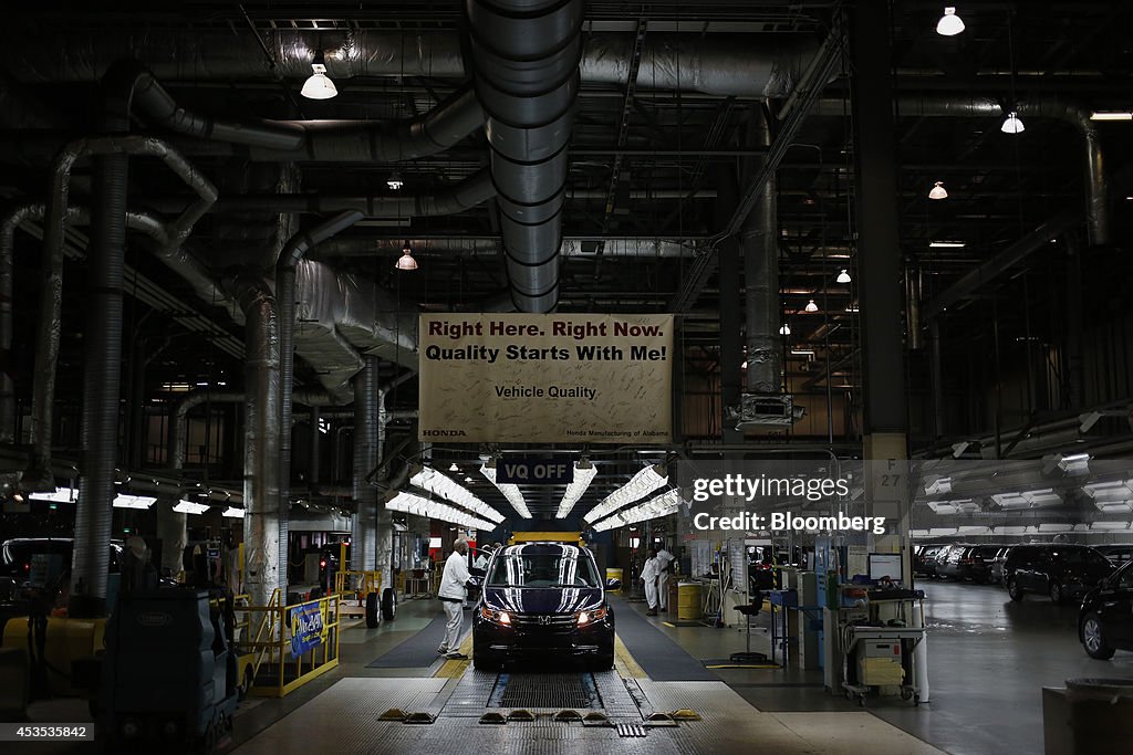 Operations At The Honda Manufacturing Of Alabama Facility As First Quarter Income Rises