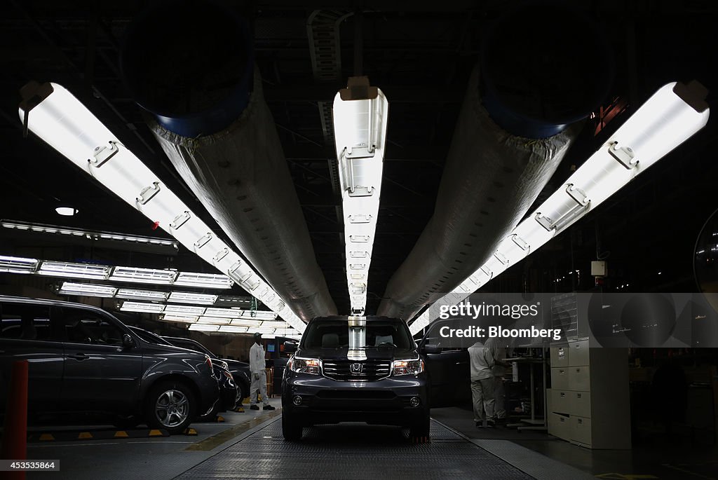 Operations At The Honda Manufacturing Of Alabama Facility As First Quarter Income Rises