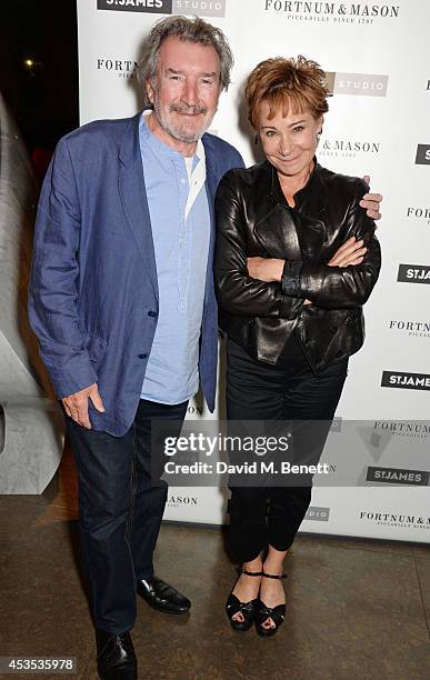 Gawn Grainger and Zoe Wanamaker attend an after party celebrating the press night performance of "Celia Imrie: Laughing Matters" at the St James...
