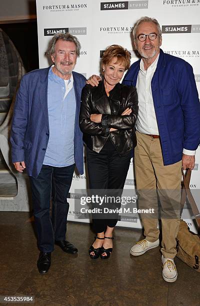 Gawn Grainger, Zoe Wanamaker and Larry Lamb attend an after party celebrating the press night performance of "Celia Imrie: Laughing Matters" at the...