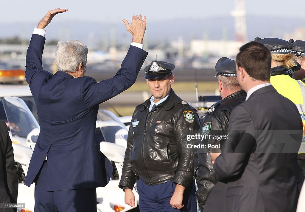 John Kerry Departs Australia Following Joint Australia-US Ministerial Meetings