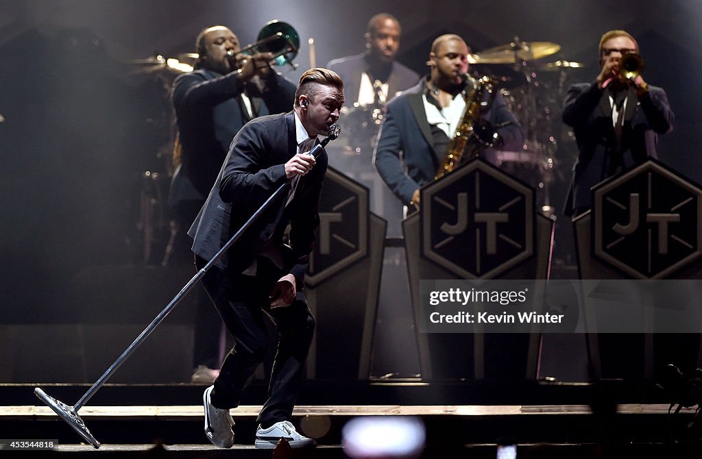 Justin Timberlake Performs At The Staples Center