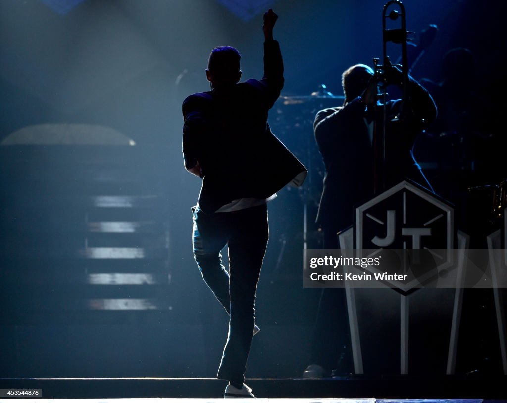 Justin Timberlake Performs At The Staples Center