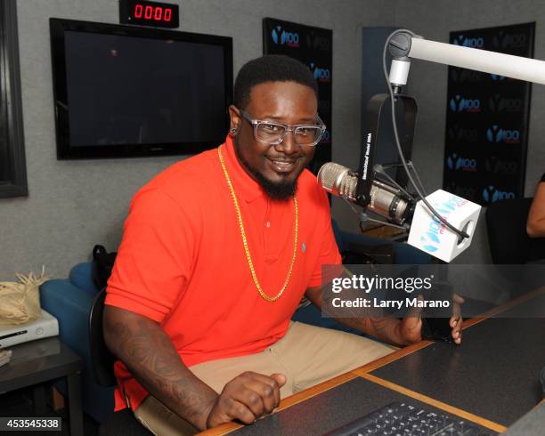 Pain visits Y 100 radio station on August 12, 2014 in Miami, Florida.