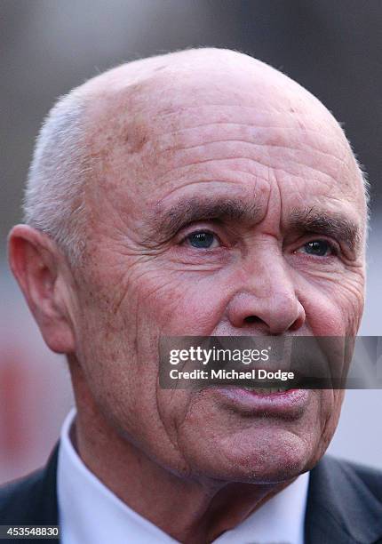 President Paul Little speaks to media at the Supreme Court after the finish of the case looking into the AFL-ASADA Investigation into the alleged use...