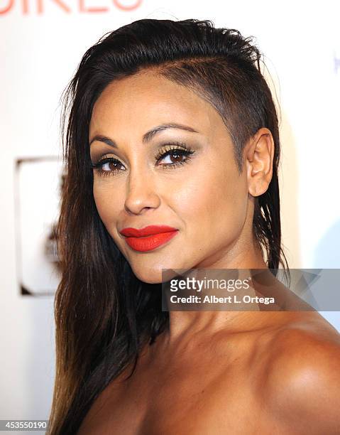 Adult film actress Priya Rai arrives for the Premiere Of "Live Nude Girls" held at Avalon on August 12, 2014 in Hollywood, California.