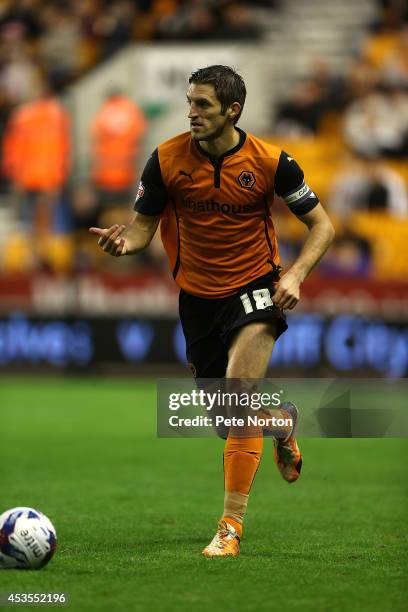 Samuel Ricketts of Wolverhampton Wanderers in action during the Capital One Cup First Round match between Wolverhampton Wanderers and Northampton...