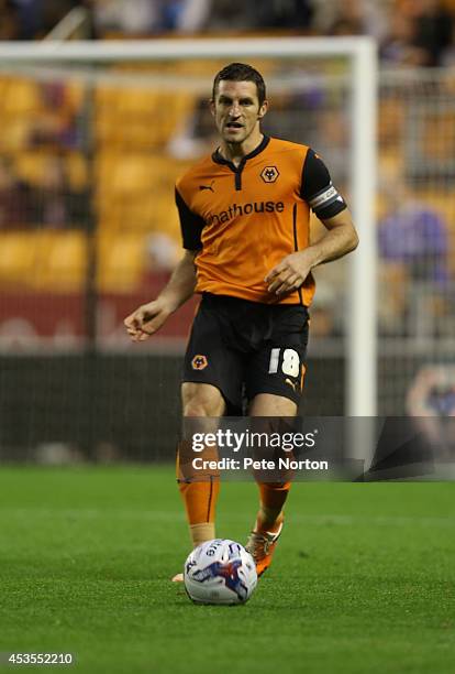 Samuel Ricketts of Wolverhampton Wanderers in action during the Capital One Cup First Round match between Wolverhampton Wanderers and Northampton...