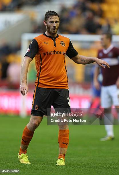 James Henry of Wolverhampton Wanderers in action during the Capital One Cup First Round match between Wolverhampton Wanderers and Northampton Town at...