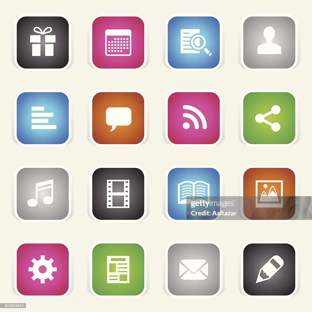 Multicolor Icons - Social Network