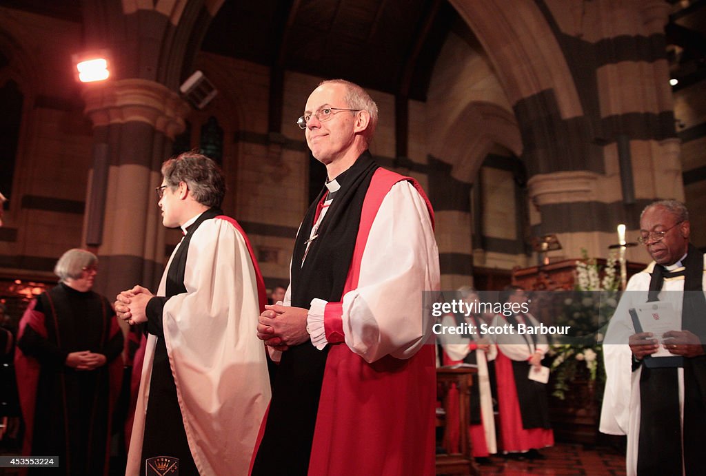 Archbishop of Canterbury Makes A Fleeting Trip To Melbourne