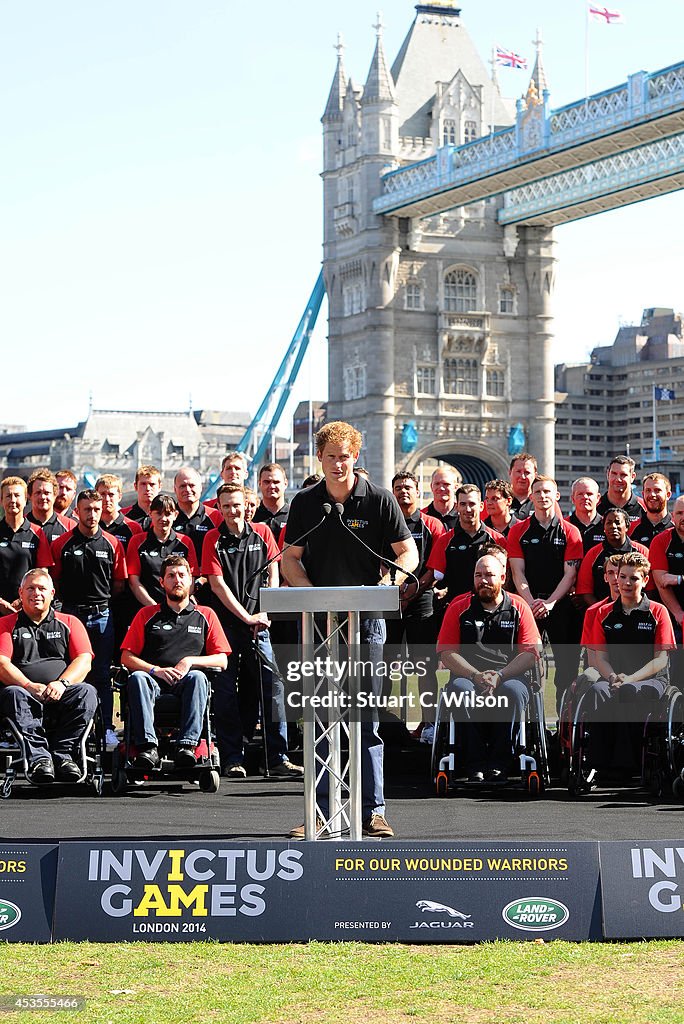Unveil Of British Armed Forces Team For The Invictus Games