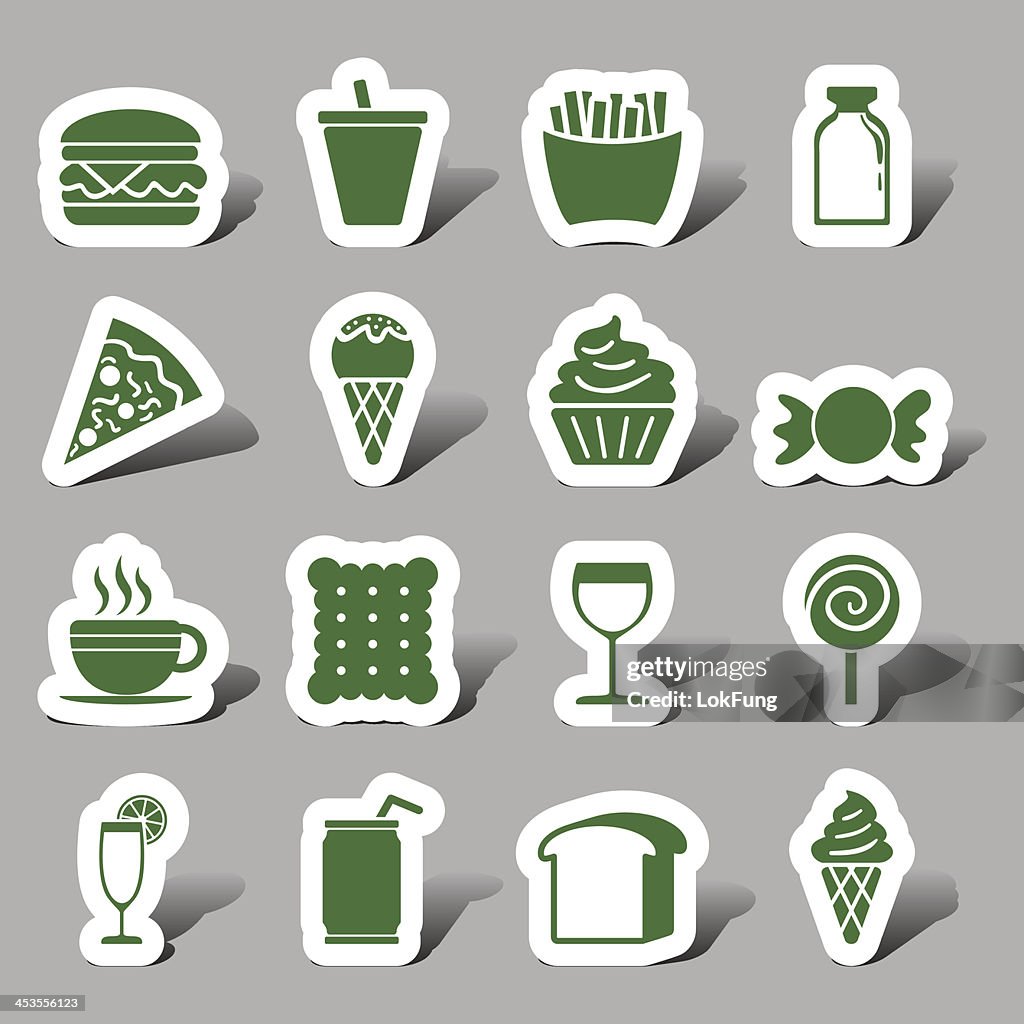 Snacks and drinks interface icon