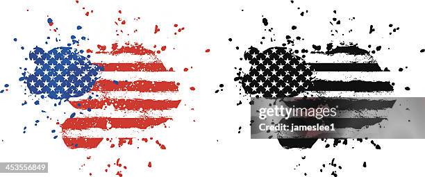stars and stripes - grunge stars and stripes stock illustrations
