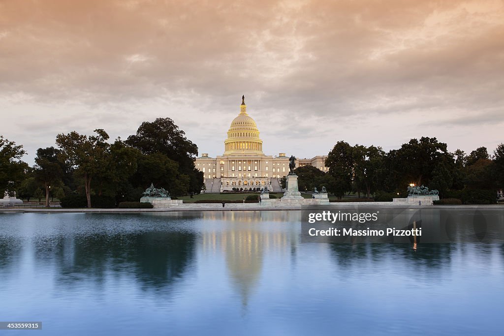 United States Capitol at dusk, Washington