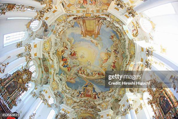 germany, bavaria, wies - wieskirche stock-fotos und bilder