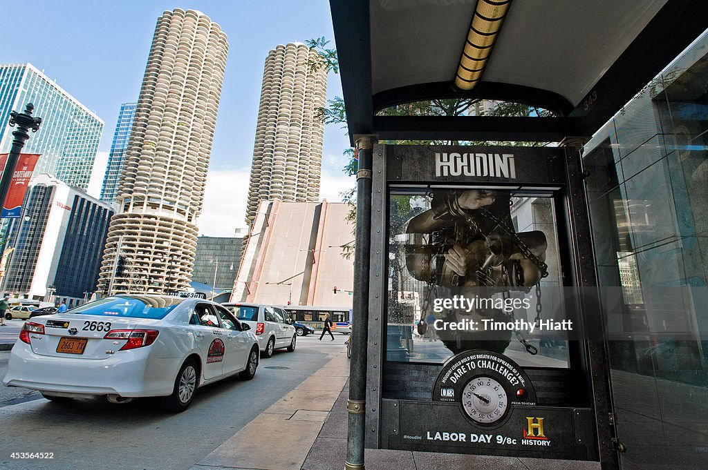 HISTORY Challenges Chicago To HOUDINI's Greatest Escape With Innovative, Interactive 3D Bus Shelters