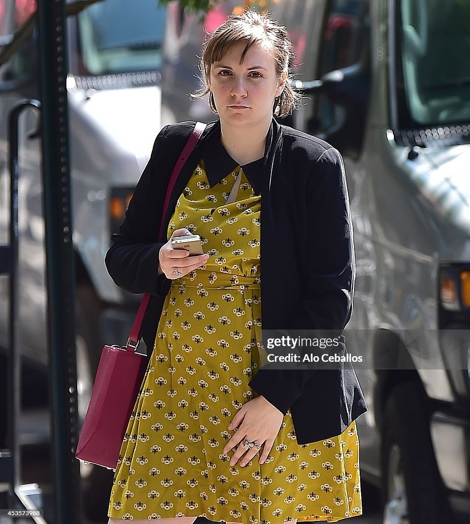 Celebrity Sightings In New York City - August 13, 2014