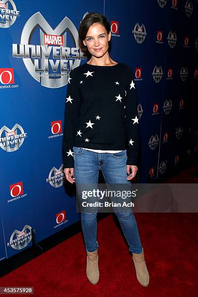 Katie Holmes attends Marvel Universe LIVE! NYC World Premiere on August 13, 2014 in New York City.