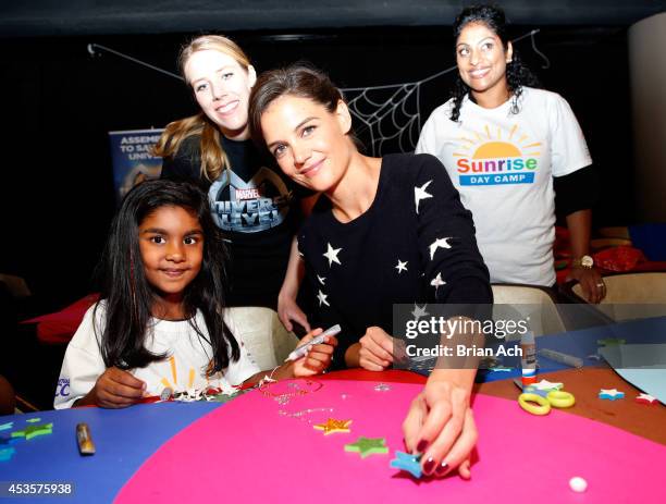 Katie Holmes and guests attend Marvel Universe LIVE! NYC World Premiere on August 13, 2014 in New York City.