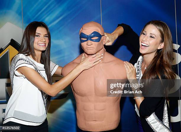 Miss Teen USA, K. Lee Graham and Miss USA, Nia Sanchez attend Marvel Universe LIVE! NYC World Premiere on August 13, 2014 in New York City.