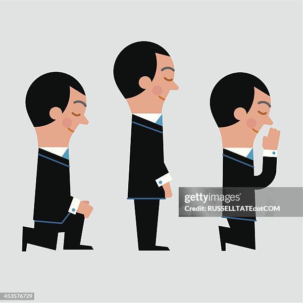 infographic r.i.p respect & prayers - taking a bow stock illustrations