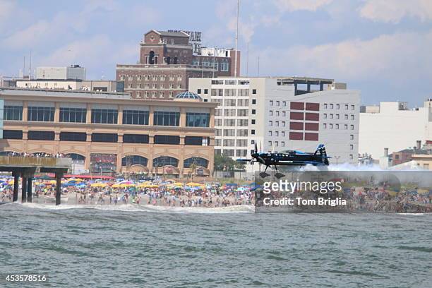 View of The 2014 Atlantic City Airshow, Thunder Over the Boardwalk, on August 13, 2014 in Atlantic City, New Jersey.