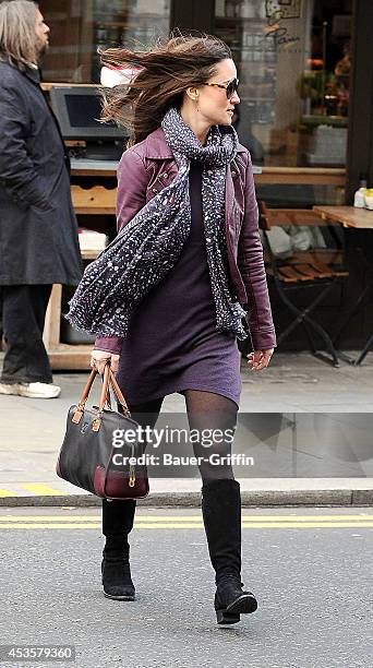 Pippa Middleton is seen on November 22, 2012 in London, United Kingdom.