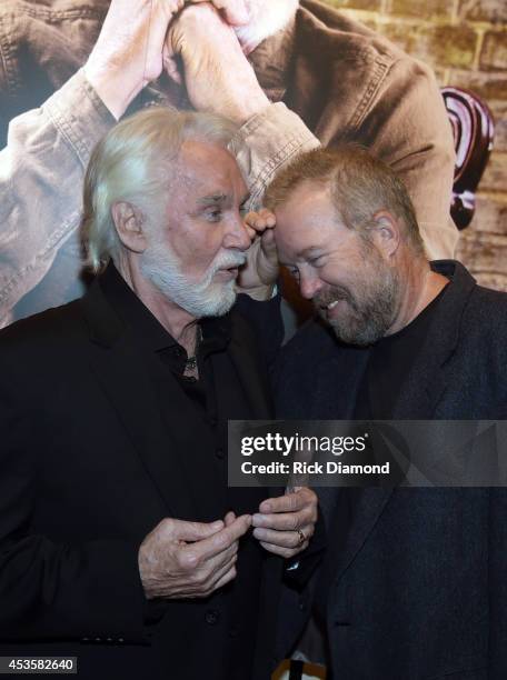 Country Music Hall of Fame member Kenny Rogers and Singer/Songwriter Don Schlitz at the Country Music Hall of Fame Kenny Rogers Exhibit Opening...