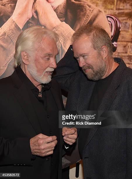Country Music Hall of Fame member Kenny Rogers and Singer/Songwriter Don Schlitz at the Country Music Hall of Fame Kenny Rogers Exhibit Opening...