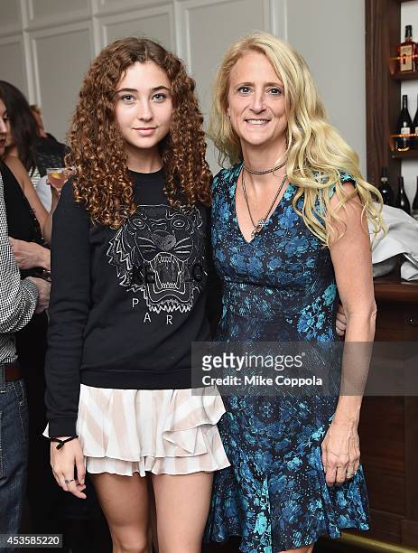 Violet Lepore and fashion designer/mother Nanette Lepore attend the Sundance Selects & The Cinema Society special screening of "Last Weekend" after...