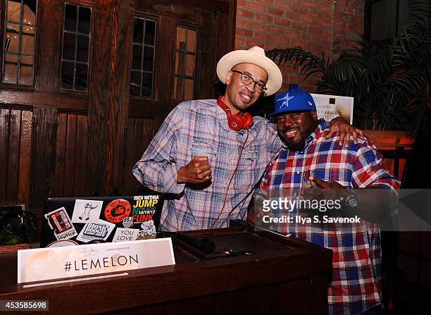 Rich Medina and Rahzel attend UrbanDaddy Presents Grey Goose Le Melon Fruit Of Kings - New York City on August 13, 2014 in New York City.
