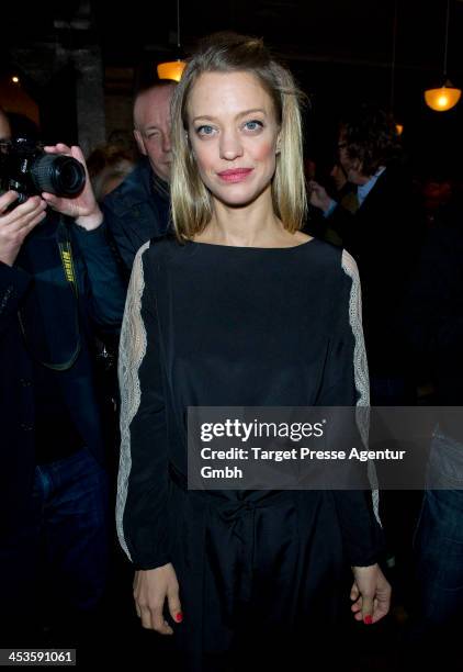 Actress Heike Makatsch attends the Medienboard Pre-Christmas Party at 'Q Restaurant' on December 4, 2013 in Berlin, Germany.