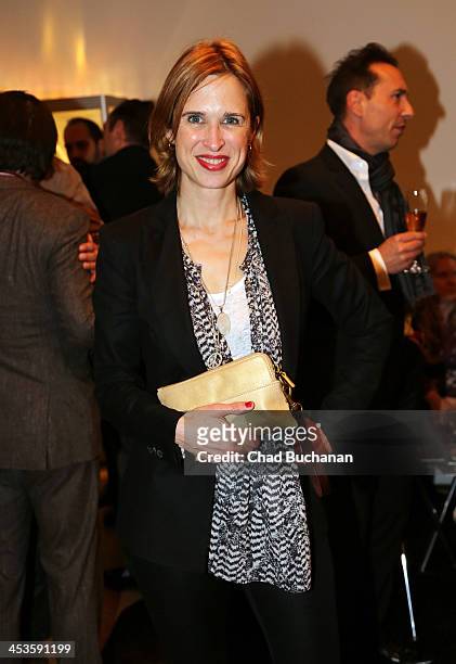 Tanya Neufeldt attends a photo exhibition of Tom Lemke at the Center of Aesthetics on December 4, 2013 in Berlin, Germany.
