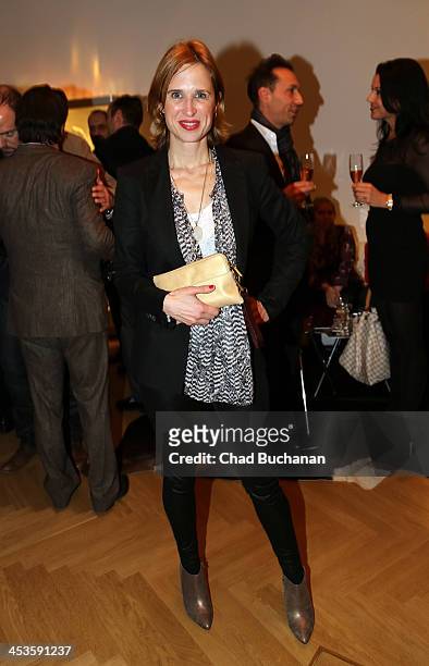 Tanya Neufeldt attends a photo exhibition of Tom Lemke at the Center of Aesthetics on December 4, 2013 in Berlin, Germany.