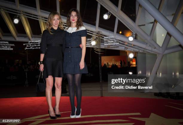 Sylvie Testud and Astrid Berges-Frisbey attend the tribute to scandinavian cinema at 13th Marrakech International Film Festival on December 4, 2013...