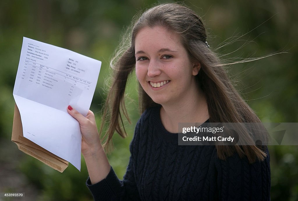 Students Throughout The UK Receive Their A Level Results