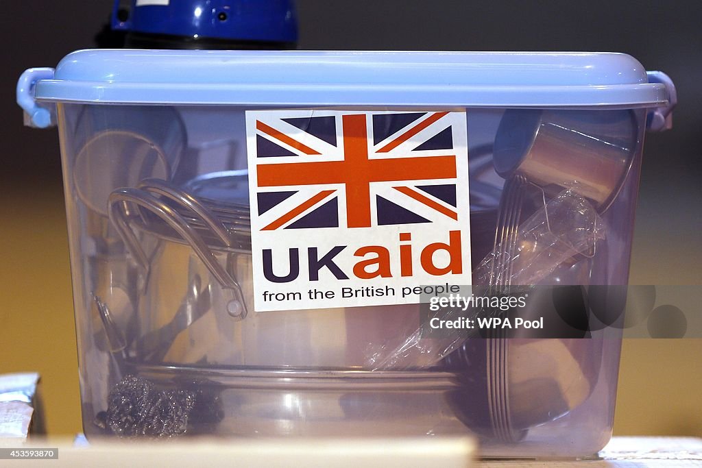 Prime Minister David Cameron Visits Aid Disaster Response Centre