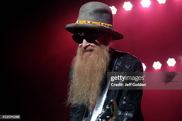 Billy Gibbons of ZZ Top performs at The Greek Theatre on August 13, 2014 in Los Angeles, California.