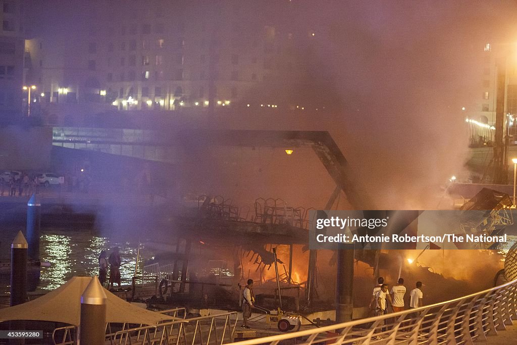 Fire In Dubai Marina